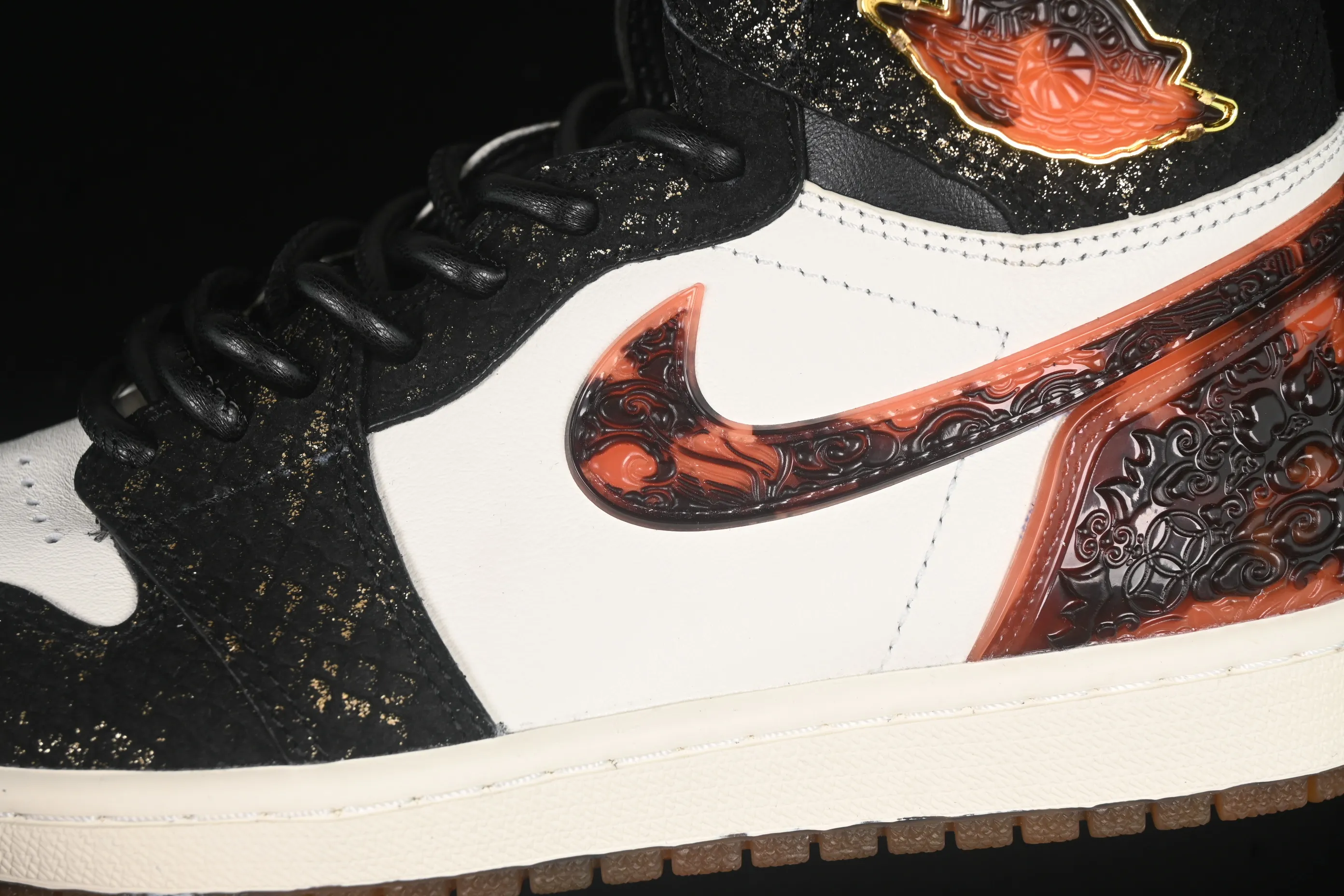 All categories Air Jordan Jordan series basketball shoes Air Jordan 1 High Air Jordan 1 High Retro OG "CNY" AJ1 Joe 1 Year of the Snake theme Xuanwu high-top basketball shoes IB3165-091